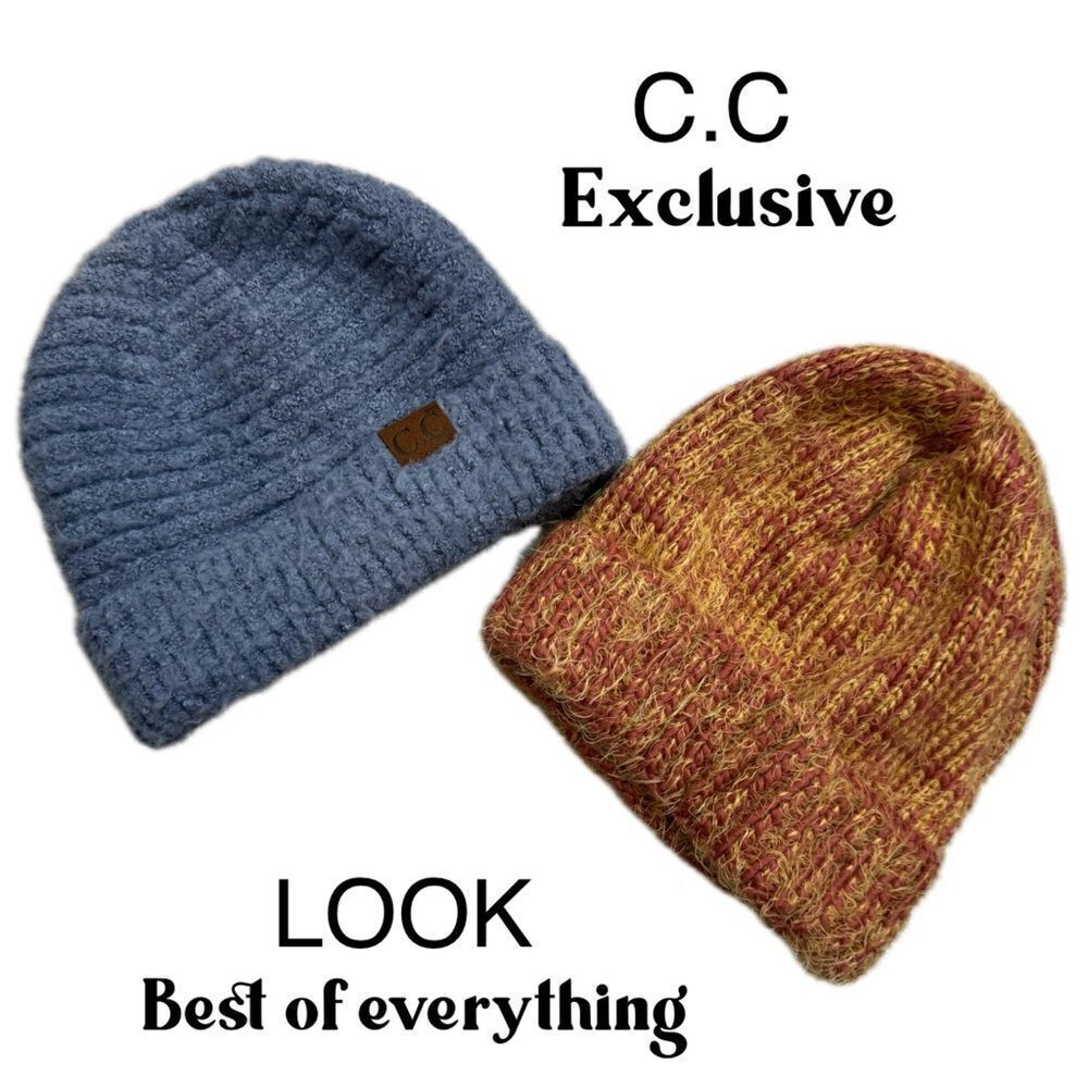 NEW soft, cozy, fuzzy woman’s hats C.C exclusive,LOOK best of everything